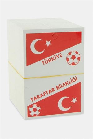 2'li Ay Yıldız Taraftar Bileklik Kartı - Kırmızı