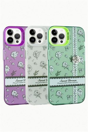 iPhone 12 / 12 Pro Gül Lüx Sweet Silikon Kılıf - Mor