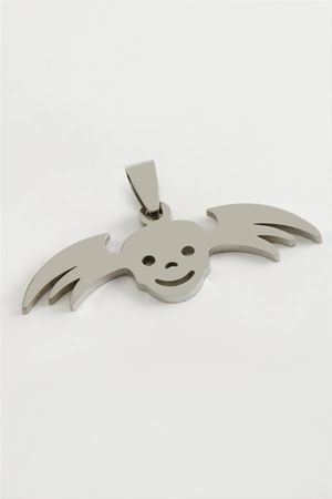 Hayalet Çelik Kolye Ucu 4,5 cm - Gümüş Rengi