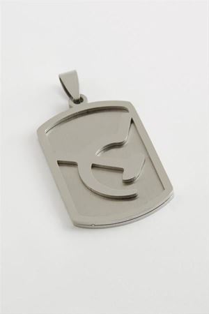 Ok Yay Çelik Kolye Ucu 2,5*4 cm - Gümüş Rengi