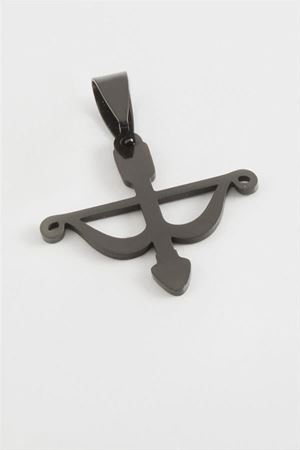Yay Ok Çelik Kolye Ucu 2,5 cm - Siyah