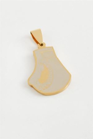 Boks Eldiveni Çelik Kolye Ucu 2,5 cm - Sarı