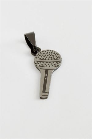 Mikrofon Çelik Kolye Ucu 2,5 cm - Siyah
