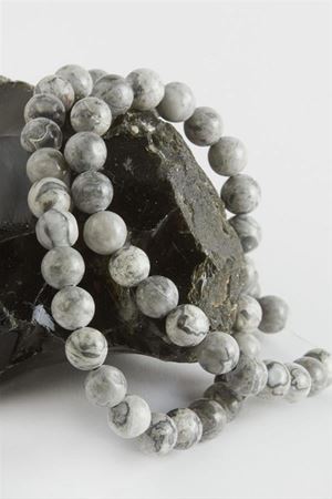 8 mm Jasper Taşı - Gri