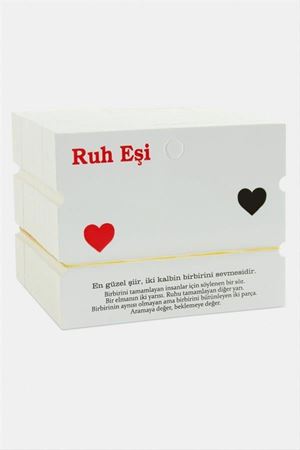 2'li Ruh Eşi Bileklik Kartı - Beyaz
