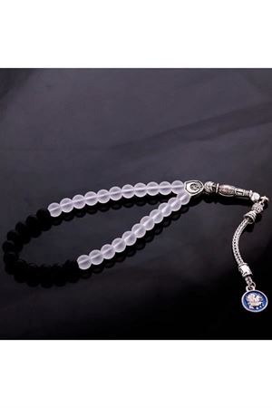 Onix Kuvars Doğaltaş Tesbih 8 mm - Siyah