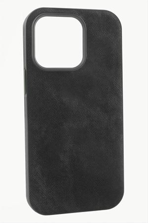 iPhone 12/12 Pro Nubuk Lüx Velvet Silikon Kılıf - Siyah