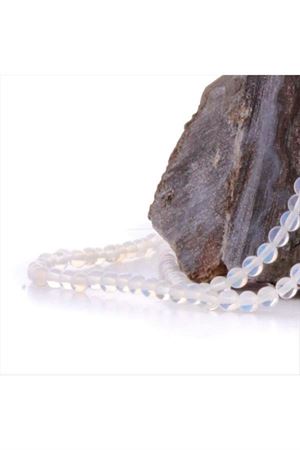 4 mm Opal Taşı (Ay Taşı) - Açık Mavi
