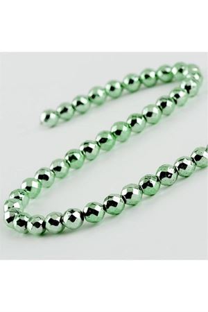 8 mm Fasetli Hematit Taşı - Roz