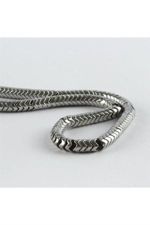 Burgulu Hematit Taşı 6 mm - Gümüş Rengi
