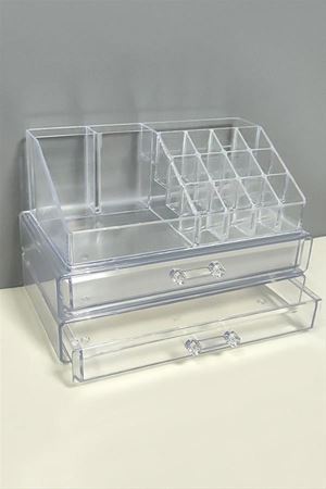 Black Stone 2 Çekmeceli Organizer Set - Şeffaf