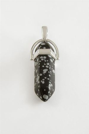 Obsidyen Point Kolye Ucu - Siyah