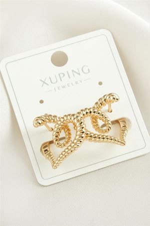 Xuping Kalp Lüks Çelik Küpe - Gümüş Rengi