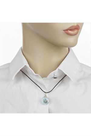 Nazarlı Cam Kolye - Siyah