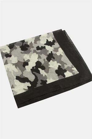 Asker Desenli Bandana 50*50 - Gri