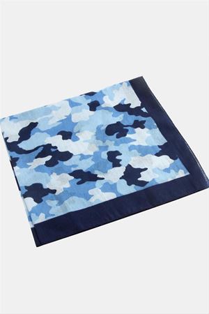 Asker Desenli Bandana 50*50 - Mavi