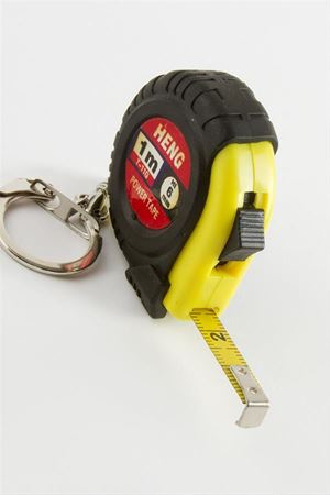 Minik Metre Anahtarlık - Siyah
