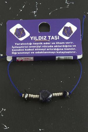 Kalp Karışık Doğaltaş Bileklik - Karışık Renk 1