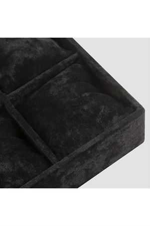 6'lı Anfora Kumaş Yastıklı Tabla - Kahverengi