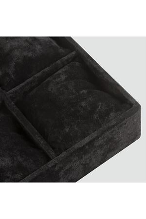 6'lı Anfora Kumaş Yastıklı Tabla - Krem