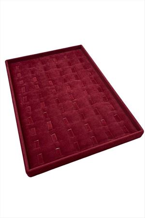 Anfora Kumaş Tırnaklı Yüzük Tablası - Bordo