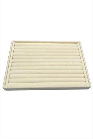Yatay Sosisli Anfora Yüzük Kelepçe Standı 24*34 cm - Krem