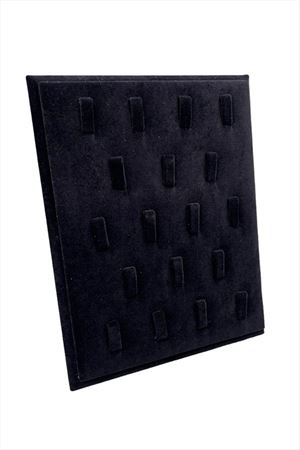 18 Tırnaklı Ayaklı Anfora Kumaş Yüzük Standı 17*20 cm - Siyah