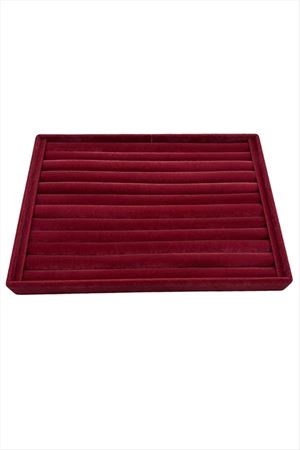 Yatay Sosisli Anfora Yüzük Kelepçe Standı 24*34 cm - Bordo