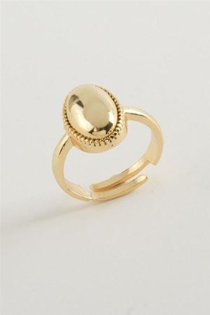 Oval Metal Yüzük - Gümüş Rengi