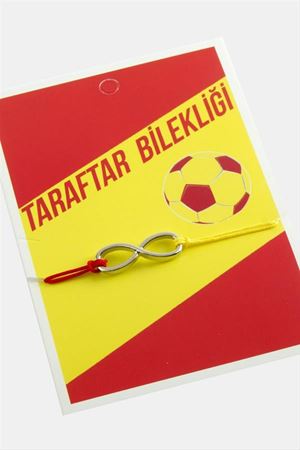 Taraftar İp Bileklik - Kırmızı