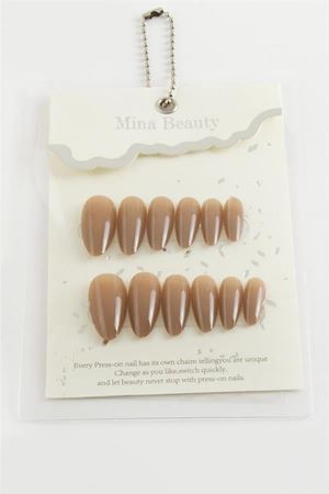 Mina Beauty Kedi Gözü Takma Tırnak - Kahverengi