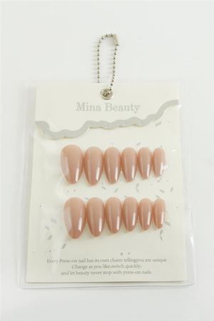 Mina Beauty Kedi Gözü Takma Tırnak - Pudra Rengi