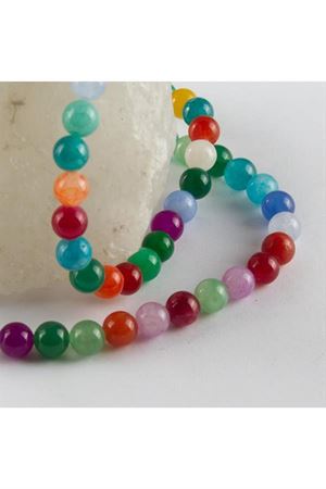 8 mm Ceyt Taşı - Karışık Renk 1