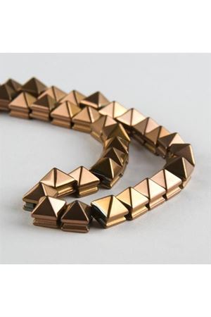 Makromelik Hematit Taşı 8 mm - Sarı