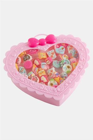 Karışık Plastik Çocuk Yüzük 1 Adet - Pembe
