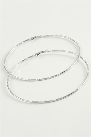 Noktalı Metal Halka Küpe 8-9-10 cm