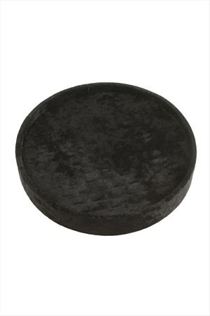 Yuvarlak Ahşap Anfora Kumaş Piercing Küpelik 20 cm - Siyah