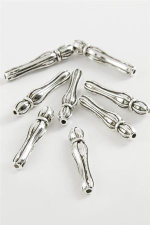 Çizgili Tesbih İmame Aparatı 50 Gram - Gümüş Rengi