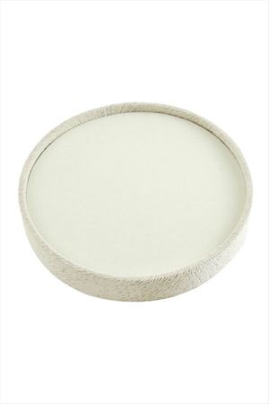 Yuvarlak Ahşap Anfora Kumaş Piercing Küpelik 20 cm - Sütlü Kahve