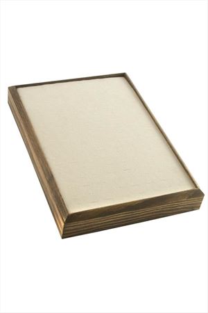 Ahşap Anfora Kumaş Piercing Küpelik 18*24 cm - Sütlü Kahve