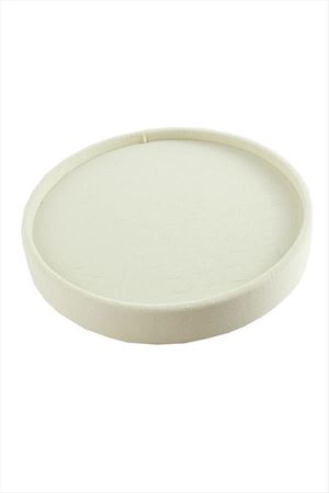 Yuvarlak Ahşap Anfora Kumaş Piercing Küpelik 20 cm - Krem