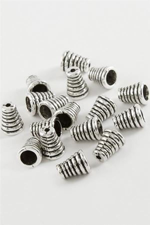 1 cm Çizgili Tesbih Ara Aparatı 50 Gram - Gümüş Rengi