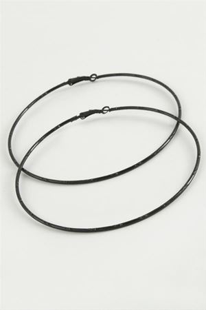 Noktalı Metal Halka Küpe 8-9-10 cm