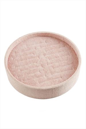 Yuvarlak Ahşap Anfora Kumaş Kelepçe Bileklik 20 cm - Pembe