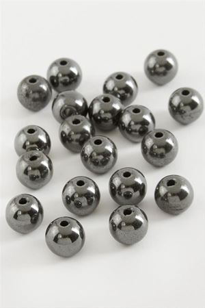 8 mm Hematit Taşı 50 Gram - Antrasit