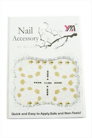 Taç Tırnak Aksesuarı Tattoo Sticker - Beyaz