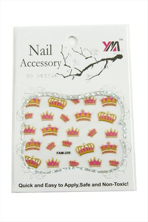 Taç Tırnak Aksesuarı Tattoo Sticker - Beyaz