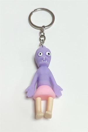 Zombi Silikon Anahtarlık - Mor