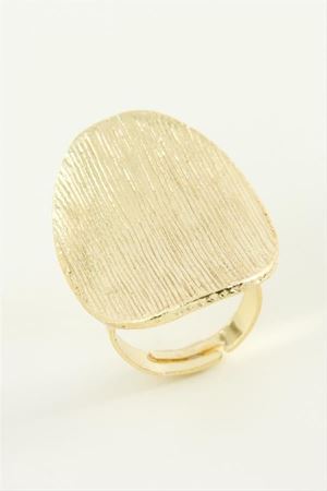 Oval Metal Yüzük - Gümüş Rengi