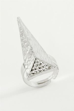 Piramit Metal Yüzük - Sarı